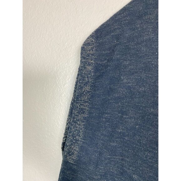 Peruvian Connection Womens Boxy Knit Sweater Top Size XS Gray Green cap sleeve - Picture 10 of 15